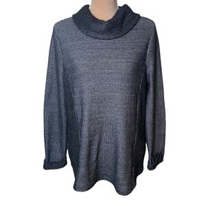 Chico’s Cowl Neck Chunky Sweater Size 3